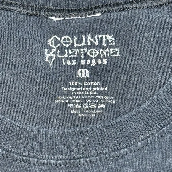 Counts Kustoms Las Vegas Skull Graphic Sleeveless T Shirt Mens XL - Picture 4 of 9